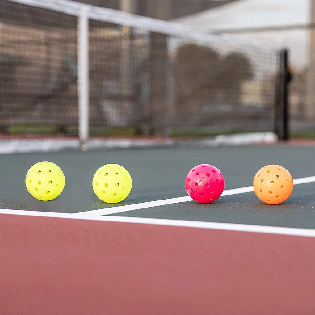 6PCS Pickleball Balls Usapa Approved Pickleballs 40 Holes Outdoor Pickleball Balls High Elasticity & Durable Pickle Balls