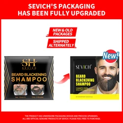 Fast - Acting Natural Black Beard Dye Cream - Permanent Gray Coverage Shampoo - 15ml (1 pcs)