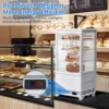 Commercial Display Refrigerator, 2.0 Cu. Ft. Countertop Pastry Refrigerated Display Case with Led Lighting, Air-Cooling 2