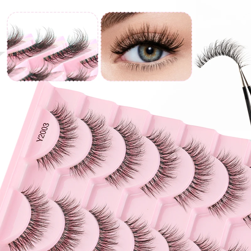 Mink 3D False Eyelashes Black Full Strip Lashes Makeup