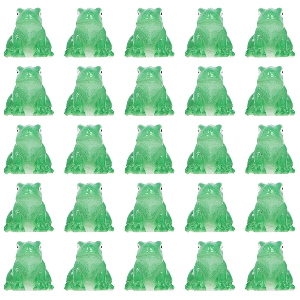 

25 Pcs Flower Pot Frog Statue Ornaments Decorations The Home Lovely Model Party