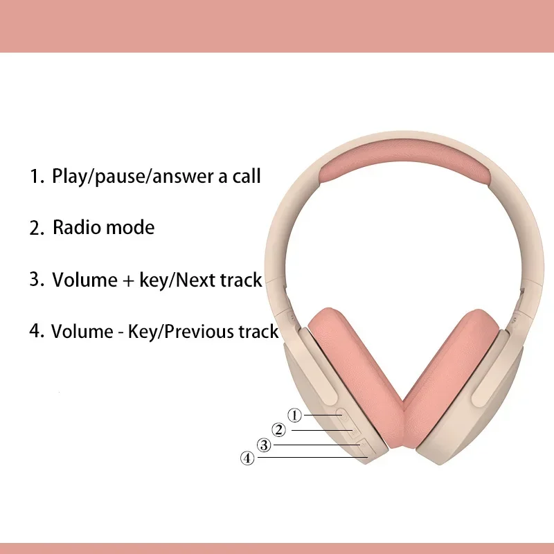 Xiaomi P2961 Wireless Headphones Bluetooth 5.3 Earphone Foldable HIFI Stereo Heavy Bass Headset Long Endurance Earbuds With Mic 6