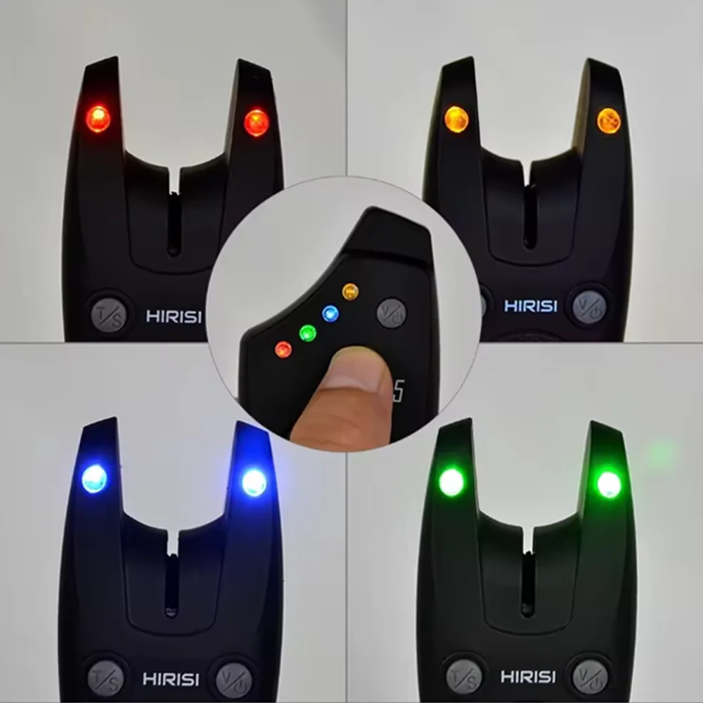 Alarme touche carpe Hirisi S5 indicateur morsure waterproof sans fil accessoires pêche détection