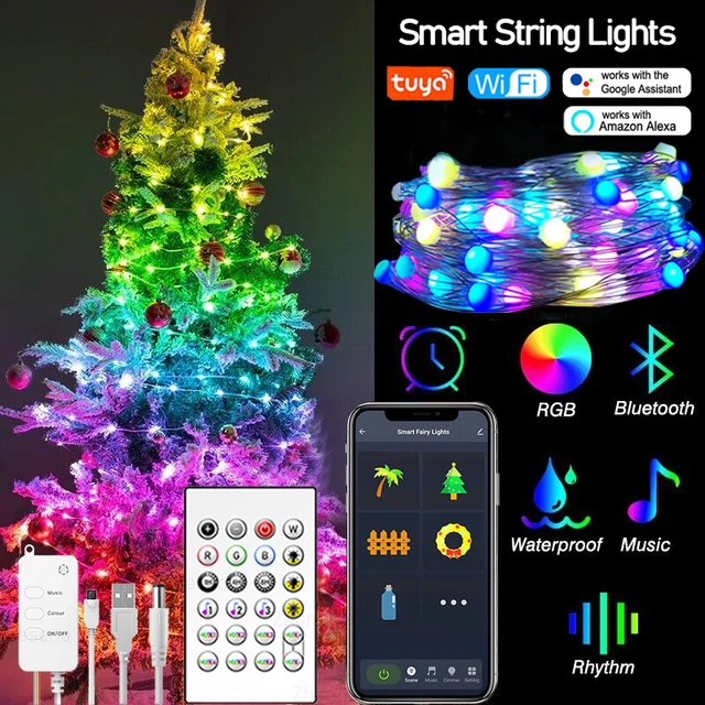 Tuya String of Diamond Weihnachtslichter Smart WiFi Outdoor