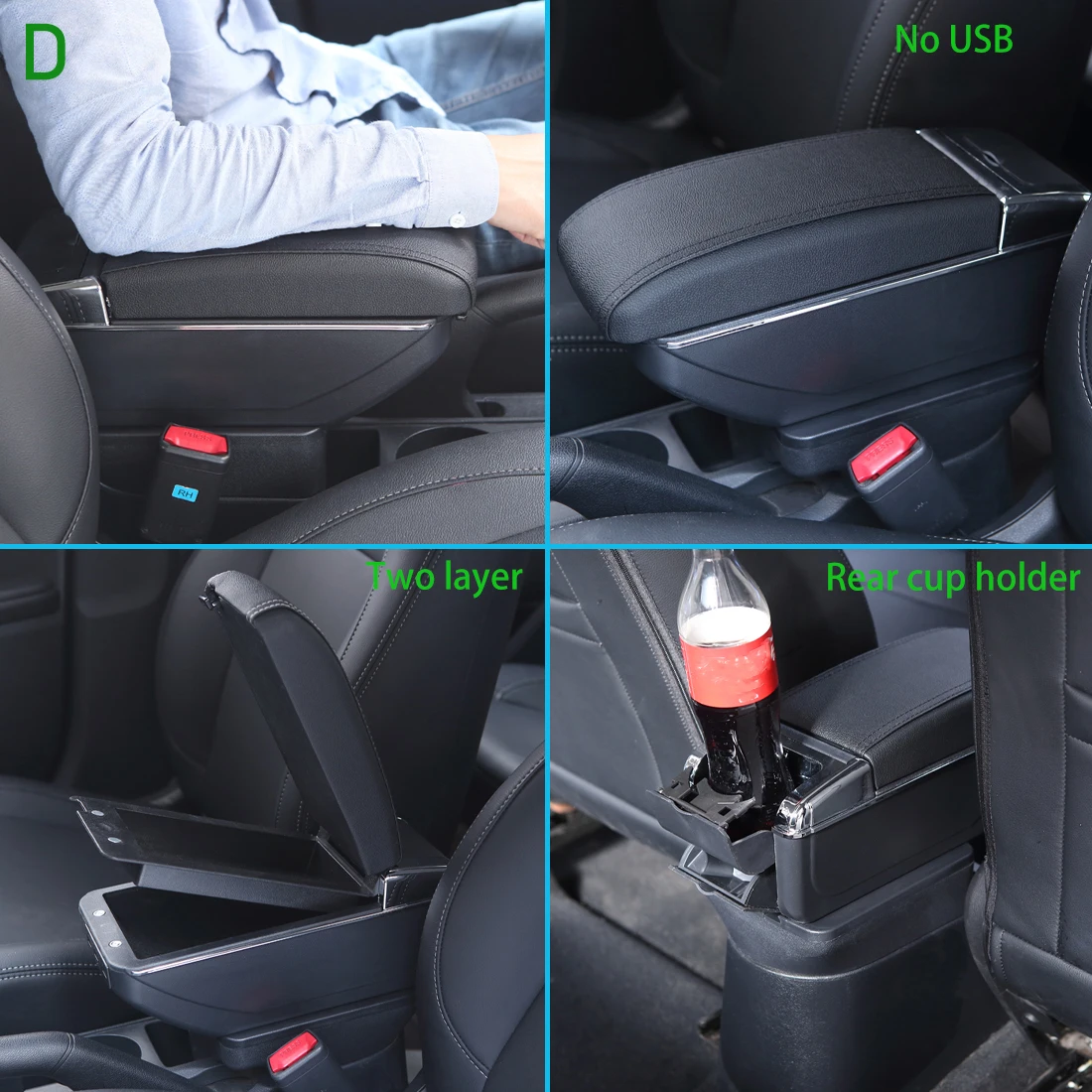 시트 이비자 암레스트 박스 시트 이비자 6j MK4 IV 6L 차량용 암레스트 2018-2025 수납 박스 개조 부품 인테리어 자동차 액세서리