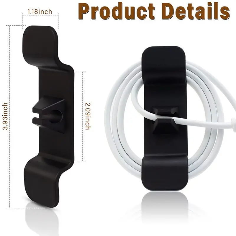 Cord Wrapper Kitchen Storage Wire Organizer Clip Holder Self Adhesive Coffee Machine Kitchen Appliances Winder Fixed 6 Pcs cord winder organizer cable organizer