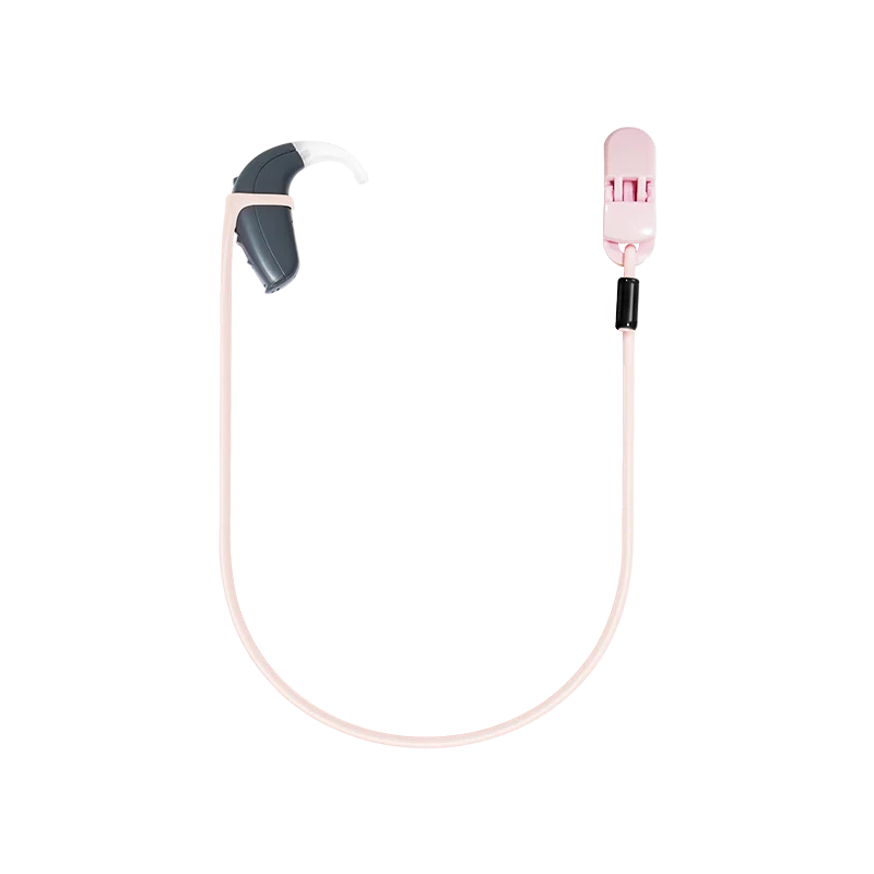 Waterproof Anti-Loss Clip with Silicone Elastic Cord for Hearing Aids and Glasses