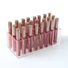 2Pcs 24 Grid Lipstick Holder Acrylic Cosmetics Storage Box Makeup Nail Polish Organizer Makeup Brush Eyeliners Pen Display Stand 1