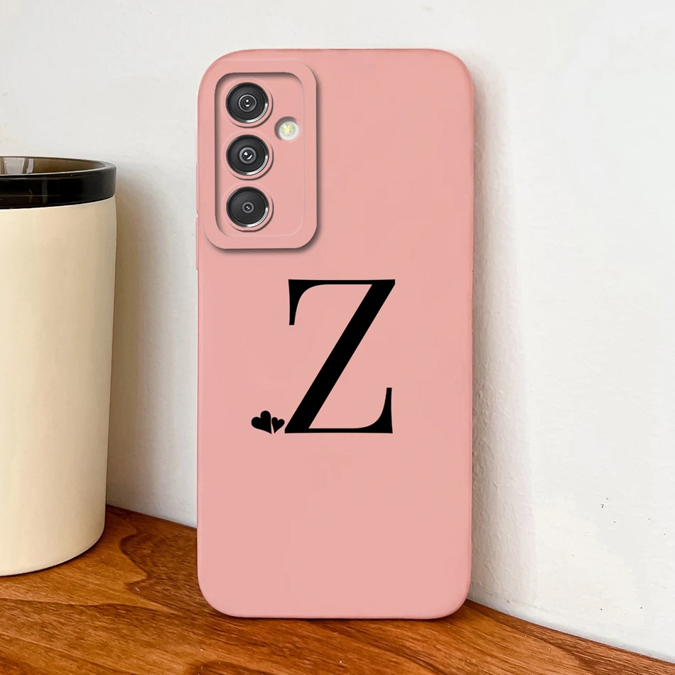Simple Letters Liquid Silicone Phone Case - High Quality Soft Back Cover