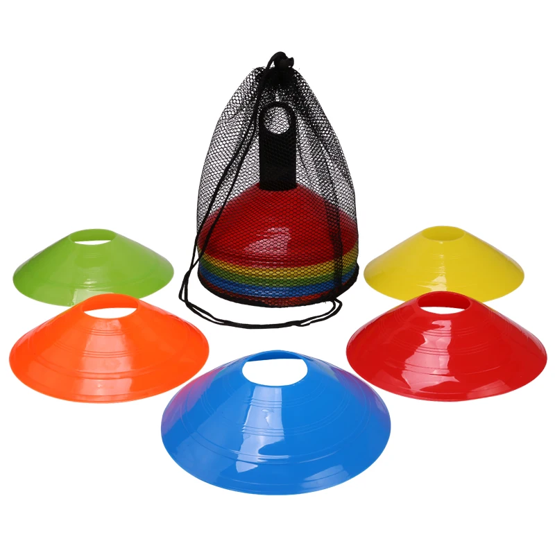 50 PCS Football training emblem disc circular mouth emblem disc road marking obstacle agile training cone small obstacle