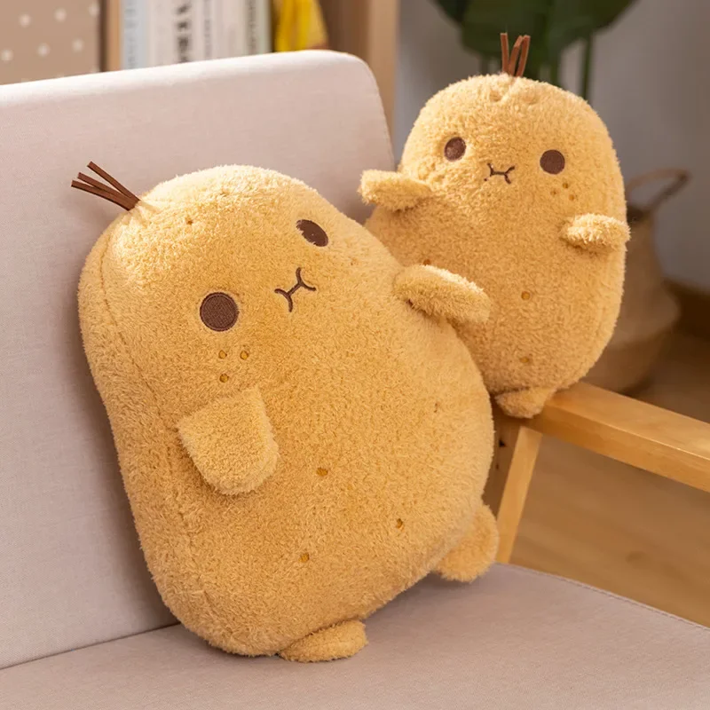 YAYA フルーツぬいぐるみ 4個セット 子供のためのスクイーズポテトぬいぐるみ、ハッピーフルーツ