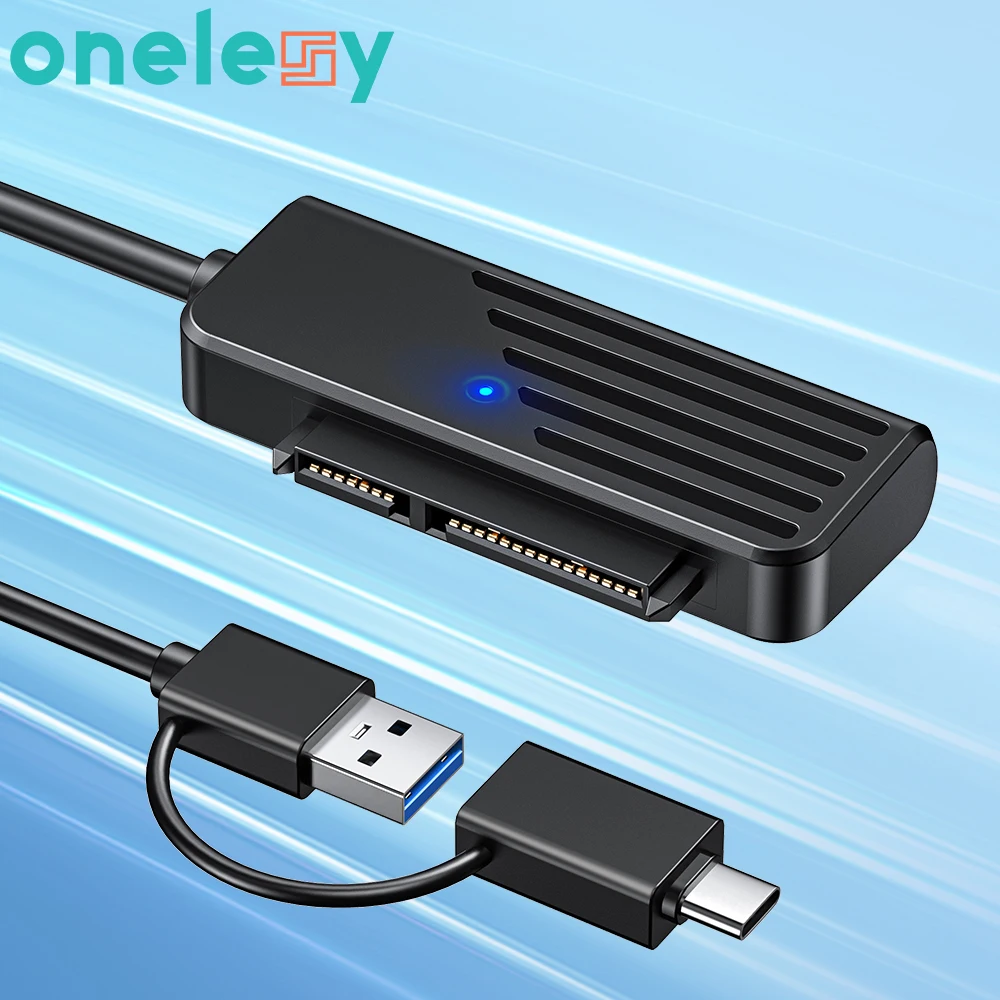 Onelesy SATA to USB Adapter 2-in-1 USB3.0 Type-c to SATA for 2.5" Inch ...