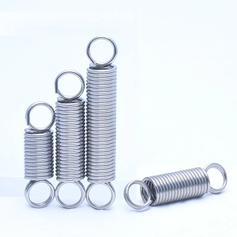 Heavy-Duty Double Coil Tension Spring, 1.5mm Wire Diameter, Customizable, Set of 2