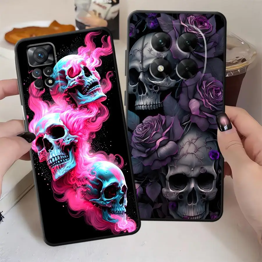 Fashion Pink Skull Phone Cover Case