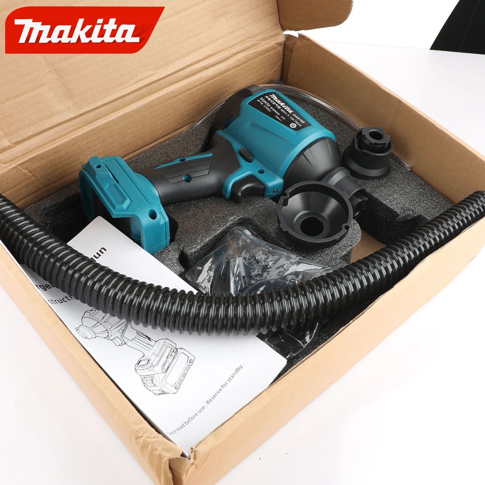 Makita power tools makita 18v tools DAS180  high-power air dust removal gun for blowing dust in narrow spaces power tools 2