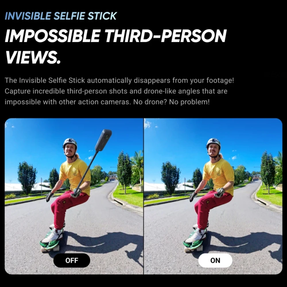지금 도착 Insta360 X4 8K 방수 360 액션 카메라2290mAh 배터리 2.5'' 터치스크린 4K 광각 비디오 X4 카메라