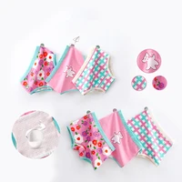 Lot de 3 culottes pour enfants, 7 Collections, sous-vêtements pour enfants, jolies slips pour filles, grille florale, pantalons mignons, sous-vêtements en coton à pois pour bébé 2