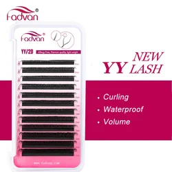 FADVAN YY Shape Natural Soft Faux Mink Eyelash Volume Extensions - 0.05mm