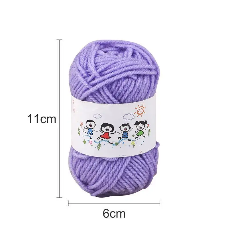 25g Milk Cotton Crochet Yarn Hand Knitting Wool Yarn Needlework Dyed For Crochet Crafts Sweater Hat Dolls Scarf DIY Knitting 6