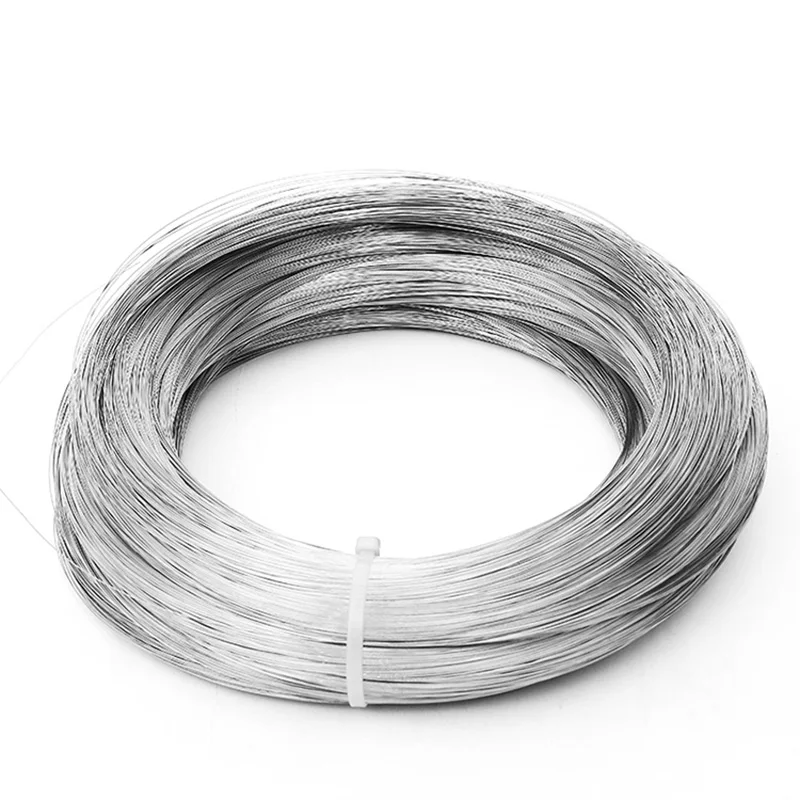 Stainless Steel Wire Rope Steel Wire Rope Beading Wire 304 Stainless Steel Wire 0.1/0.2/0.3/0.4/0.5/0.6/0.7/0.8/0.9/1/1.2/1.5/2/2.5/3mm 1-50M