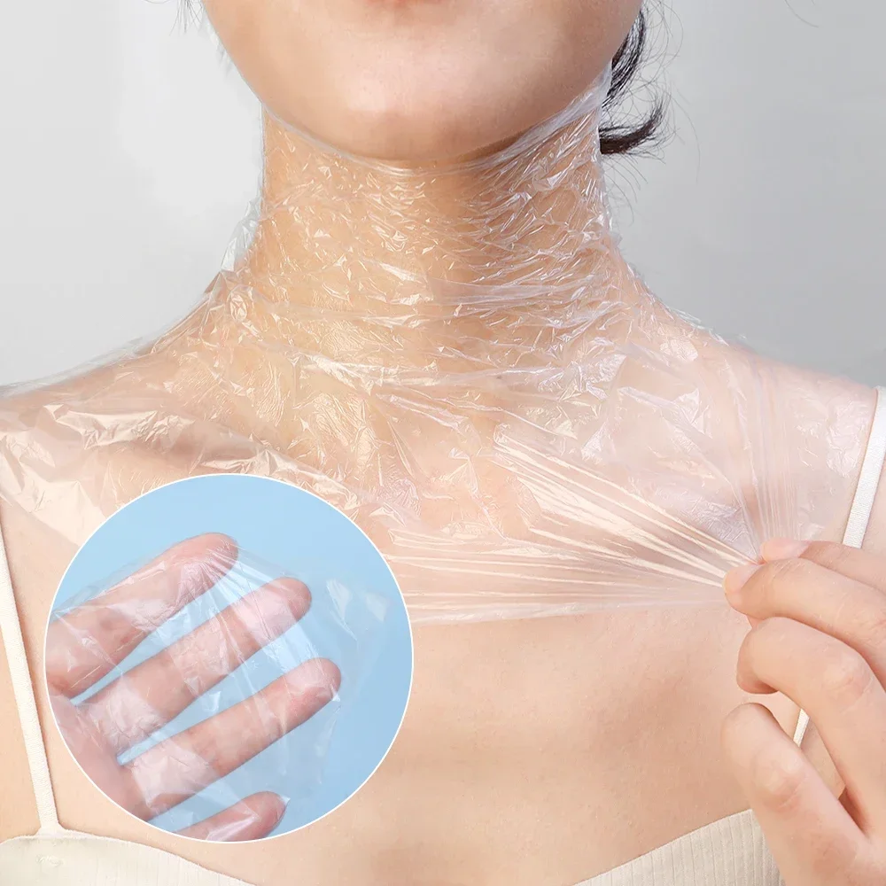 Transparent PE Disposable Neck Masks for Skin Care