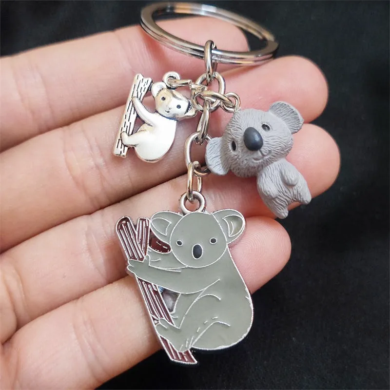 Porte-clés Bronze Kangourou Australien - Métal, Pendentif Décoratif, Neuf