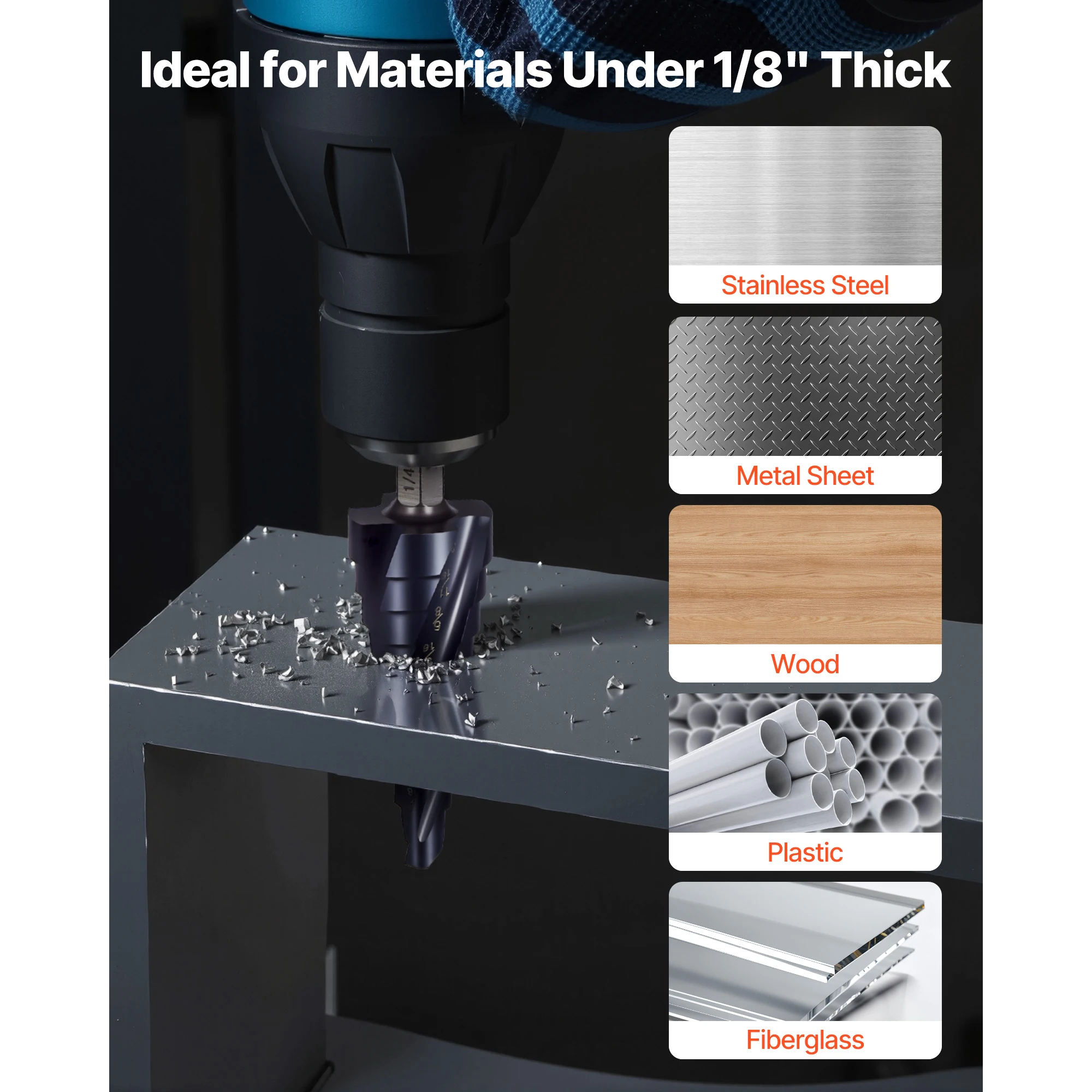 High Speed Steel Step Drill Bit for Metal and Stainless Steel