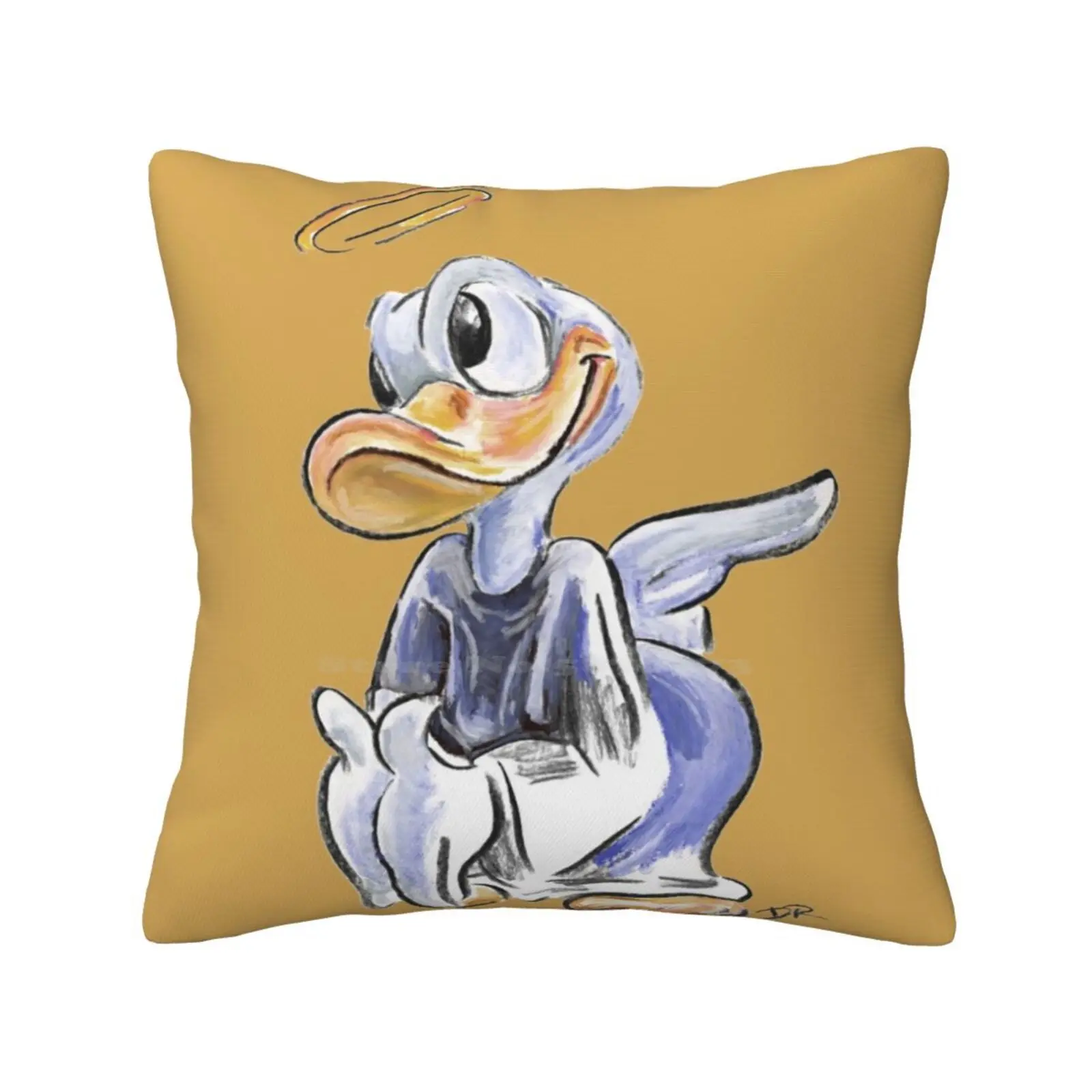 Charcoal And Oil-Angel Pillows Case Camera Da Letto Decorazione Della Casa Mcdonalds Better Self Walt Classics Collection Cartoon Wdcc What An