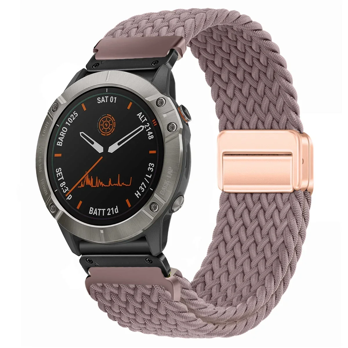 Enhanced Nylon QuickFit Smartwatch Strap - Universal 22/26mm Wristband