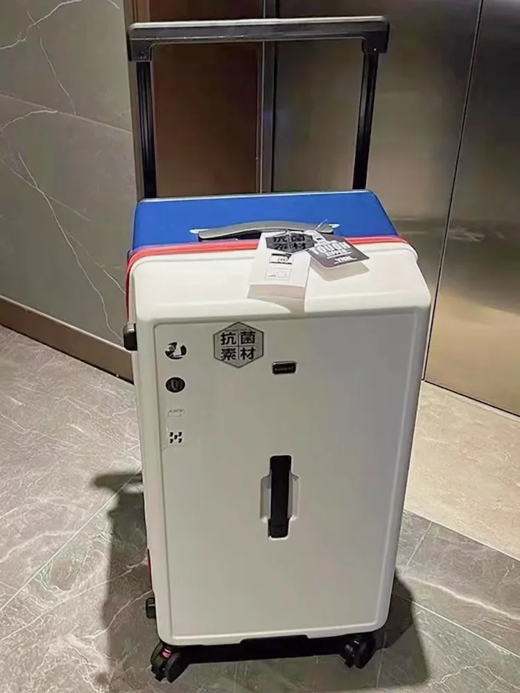 Giant capacity large capacity wide pull rod five-wheel explosion-proof luggage brake damper universal wheel pull rod box