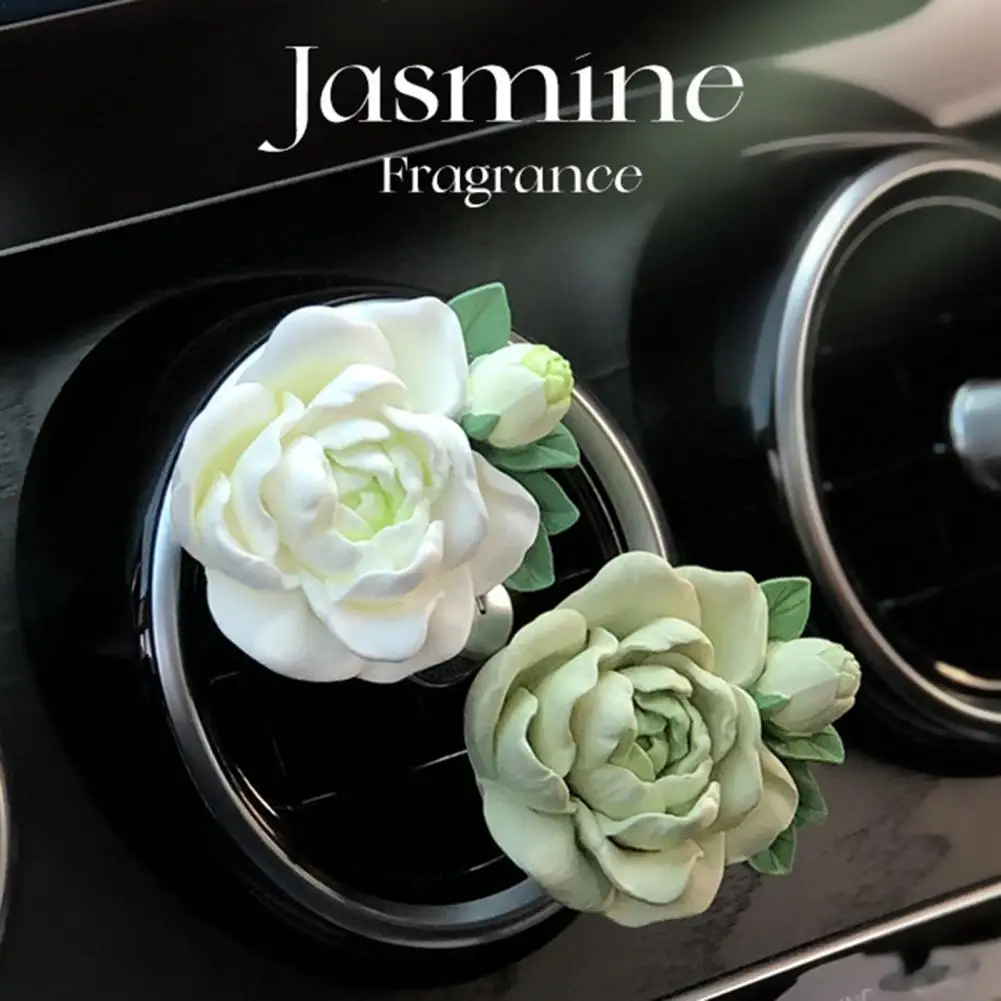 Set Di 3 Clip Per Aromaterapia Per Auto, A Forma Di Fiore E Ape, Con Strass E Perle - Diffusore Per Profumo Da Agganciare Alla Presa D'Aria - Deodorante Auto Elegante E Luminoso