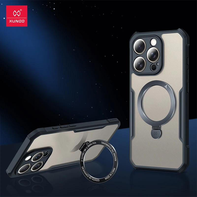 Xundd Case For iPhone 15 Pro Case For iPhone 15 Pro Max 15 Plus 15 Magnetic Holder Case Stable Magnet Effect Quick Connection