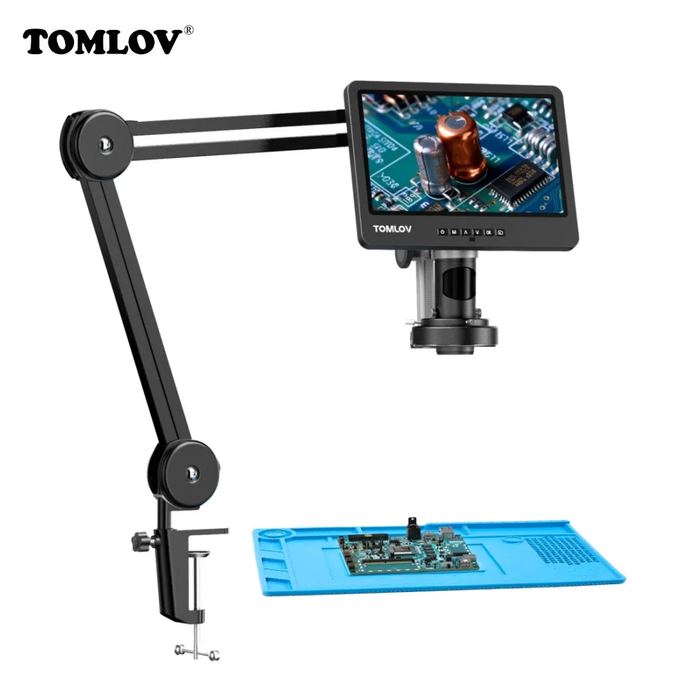 LM249MS Plus HDMI Digitales Mikroskop 10,1 Zoll 3 Linsen 2000X Lu00f6tmikroskop-Station Fu00fcr Elektronik-Reparatur Mit 33 Cm Galgenarm, Lu00f6tmatte Helfende Hu00e4nde, UHD 2160P Video, 32 GB LM249MS Plus HDMI Digitales Mikroskop 10,1 Zoll 3 Linsen 2000X Lu00f6tmikroskop-Station Fu00fcr Elektronik-Reparatur Mit 33 Cm Galgenarm, Lu00f6tmatte Helfende Hu00e4nde, UHD 2160P Video, 32 GB