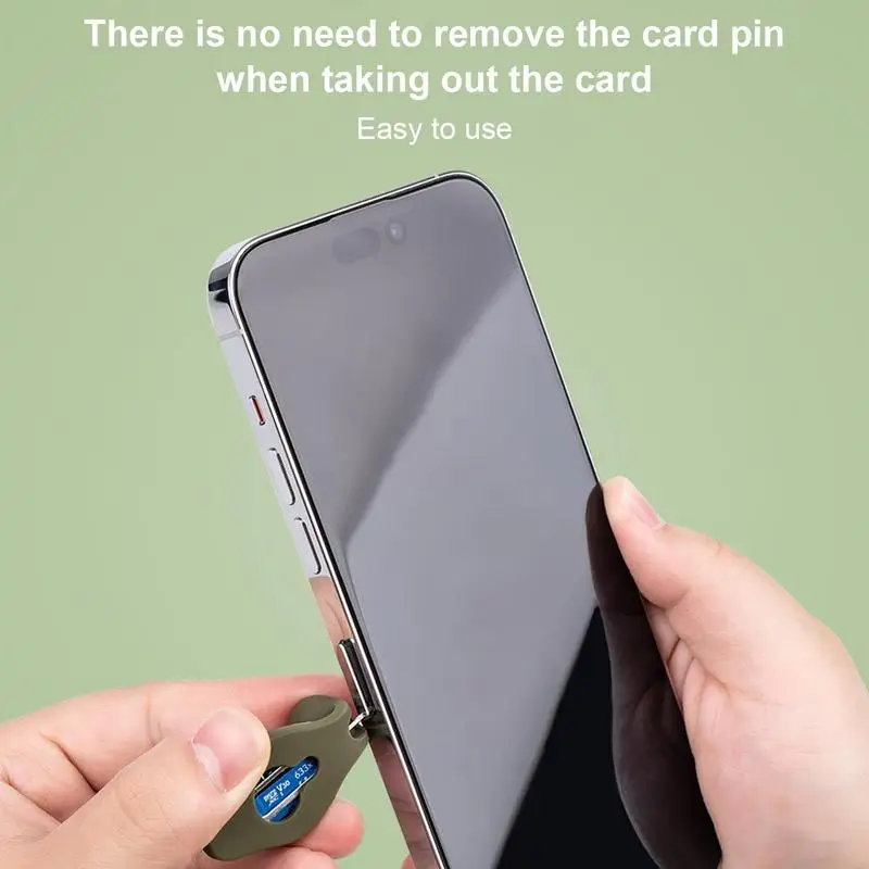 Cute Cartoon Crocodile SIM Card Key Pin Eject Tool Removal Tool Needles Opener SIM Card Tray Pin SIM Tray Ejector Case Key Chain - Image 4