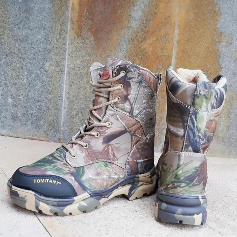 Men's Desert Camouflage Boots Special Combat Outdoor High Top Shoes for Men Cs Fans Tactical Boots Men's Hunter Sneakers