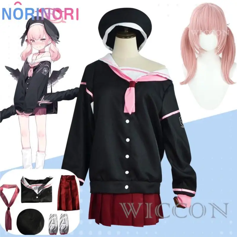 

Game Shimoe Koharu Blue Archive Project MX Cosplay Costume Wig Anime Trinity General School Loli Sailor Uniform Halloween Suit