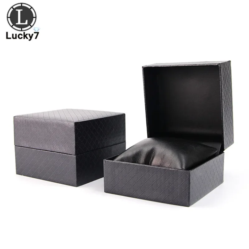Special Paper Pattern Watch Box Flip Watch Storage Jewelry Box PU Leather Jewelry Packaging Box Organizer Display Box