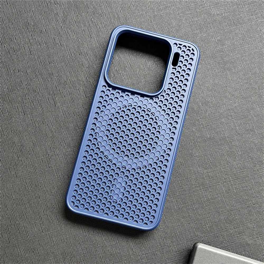 Honeycomb Breathable Magnetic Silicone Bumper Case - Hollow Solid Color Design
