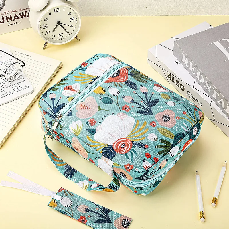 Printed Bible Bag Dustproof Mobile Phone Tablet Computer Data Book Cover Certificate Needle And Thread Multi-functional Storage