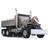 Lesu 1/14 King 6X6 RC Dumper Truck Remoted Control Kit Tipper Diy Model Vehicle Light Sound For Toys Tamiyaya Boy Gifts 1