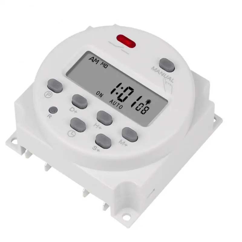 디지털 LCD 전원 타이머, 프로그래밍 가능 시간 스위치 릴레이, 16A CN101, 220V, 110V, 24V, 12V, CN101A, 1 5 개