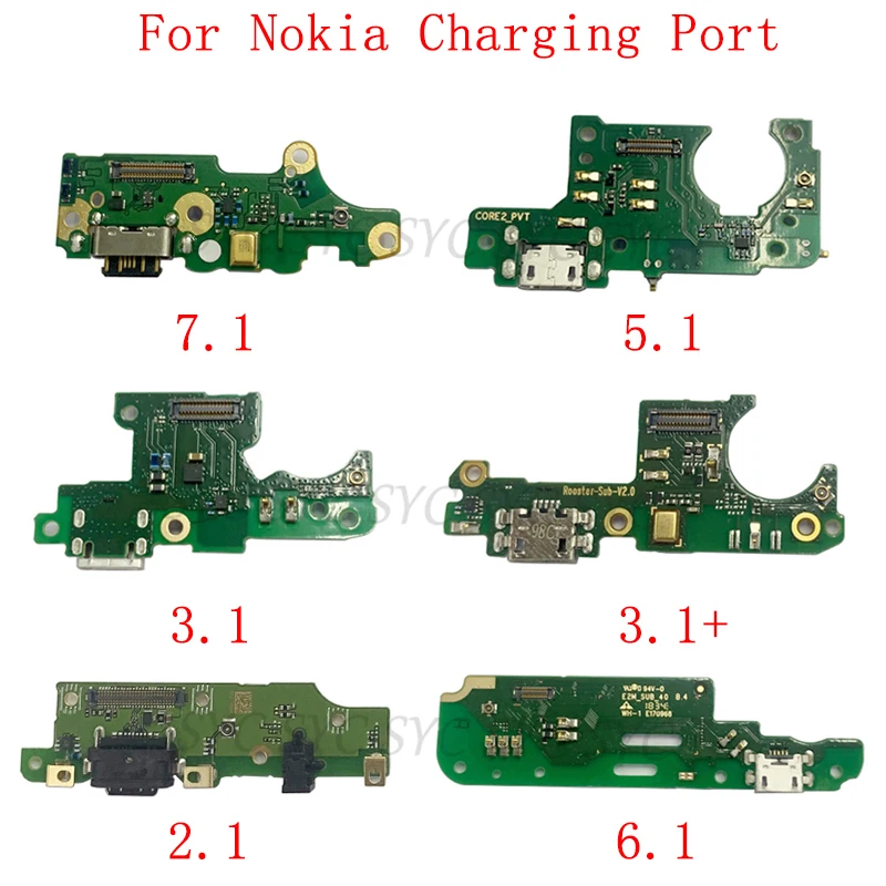 

Original USB Charging Connector Port Board Flex Cable For Nokia 7.1 6.1 5.1 3.1 2.1 Charging Connector Repair Parts