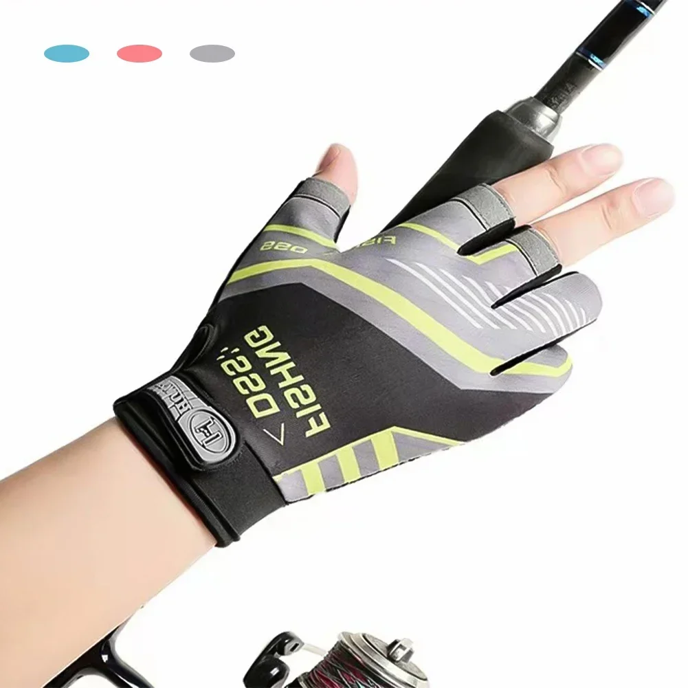 Fishing Gloves For Men Summer Sunscreen Anti-Slip Ice Silk Breathable