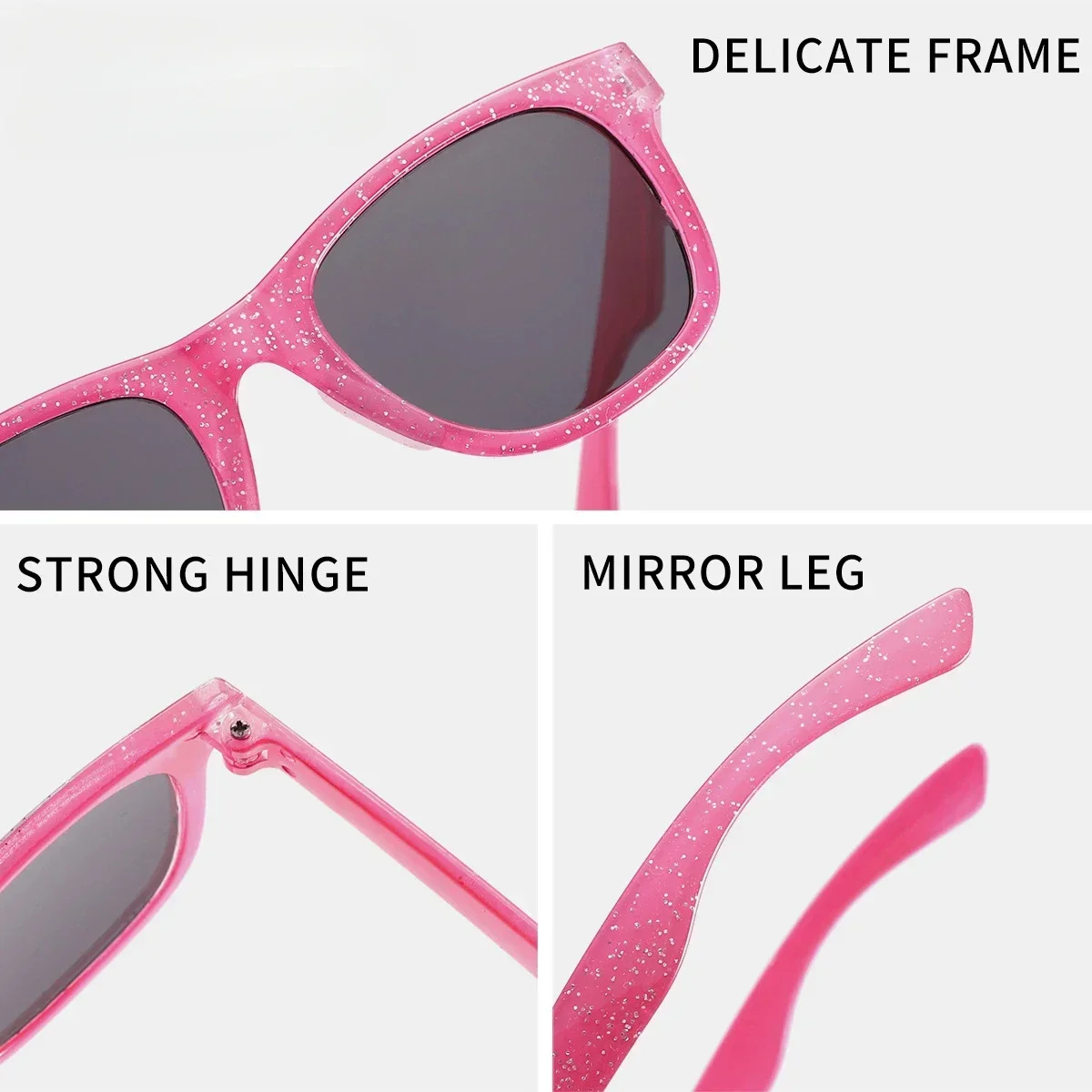 Children's Colorful Shiny Square Sunglasses Girls Trendy Fashionable Cute Sun Glasses Kids Eyewear Lentes De Sol children sunglasses kids sunglasses fashion sunglasses