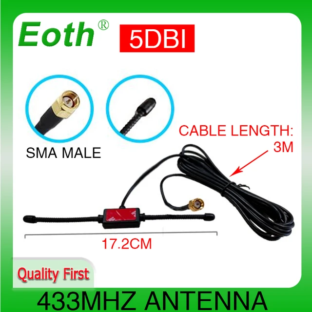 DAB+/DAB antenna digital radio SMA adhesive antenna car antenna disc  antenna 5M