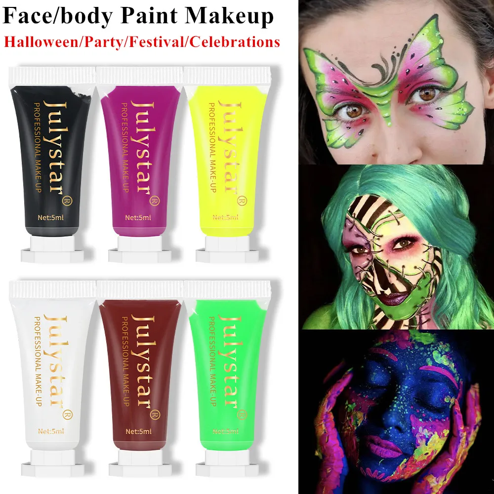 Face & Body Paint Kit 6 Colors Makeup Painting Pigment Water Activated  Paints Safe & Non-Toxic Hypoallergenic Facepaints - AliExpress