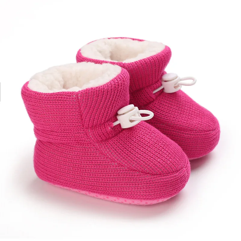 

Toddler Winter Warm Boots Newborns Prewalkers Cotton Unisex Baby Boys Girls First Walkers Knitted Footwear Indoor Shoes