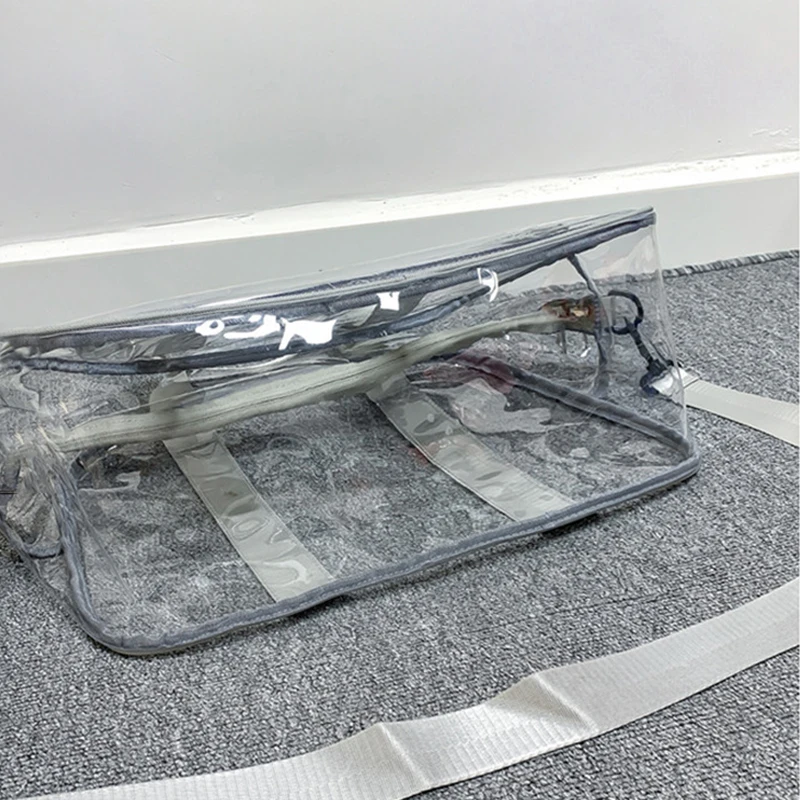 Large Capacity Transparent Pvc Travel Bag Transparent Beach Bag Weekend Gym Multi-Function Outdoor Carrying
