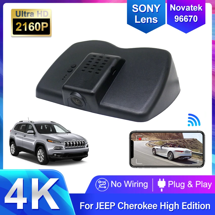 4KDashCamForJeepGrandCherokeeWK22015201620172018CarDVRWIFI