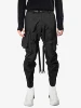 REINDEE LUSION 18AW FUNCTION WATERPROOF BLACK cargo pants with straps large pockets techwear darkwear trouser 1